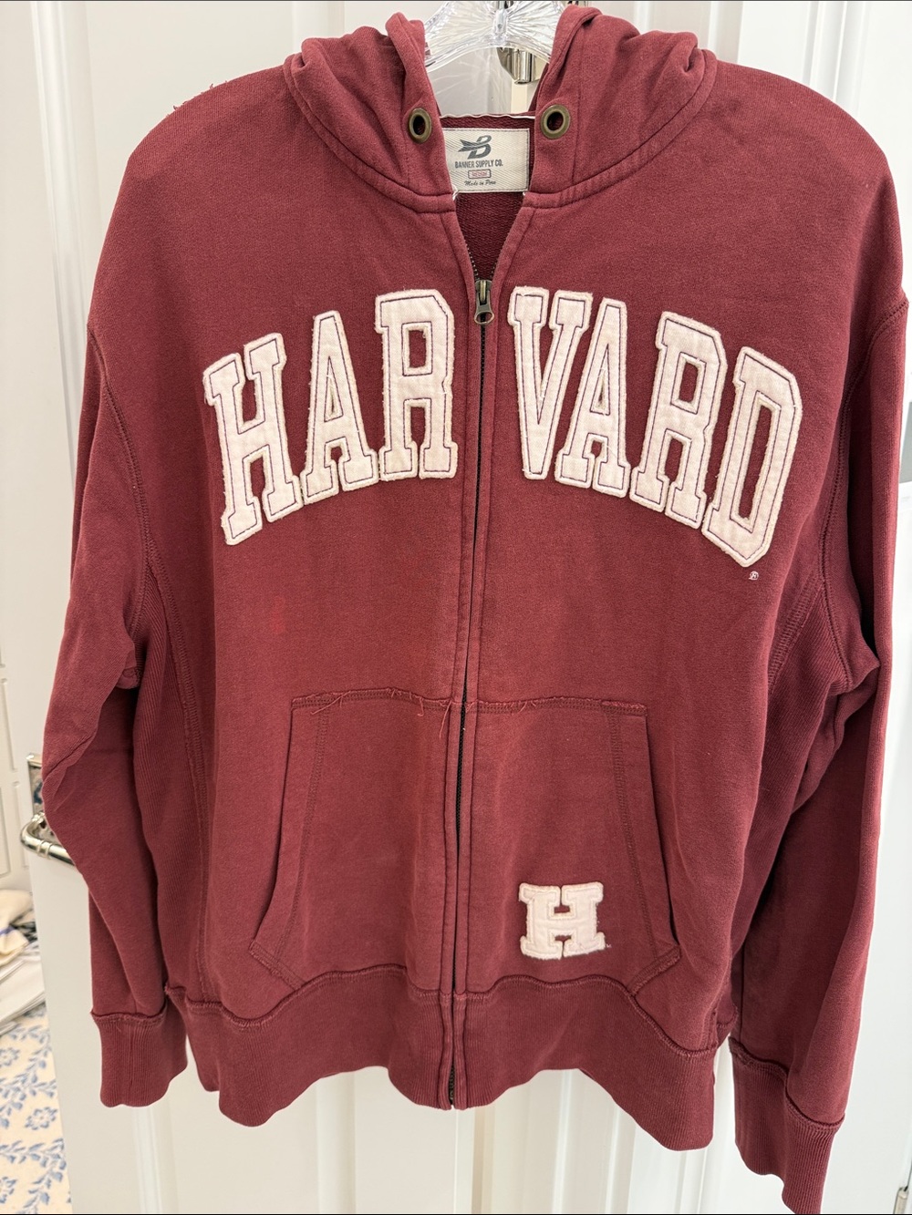 Harvard Banner Supply Co. Zip-Up Hoodie
